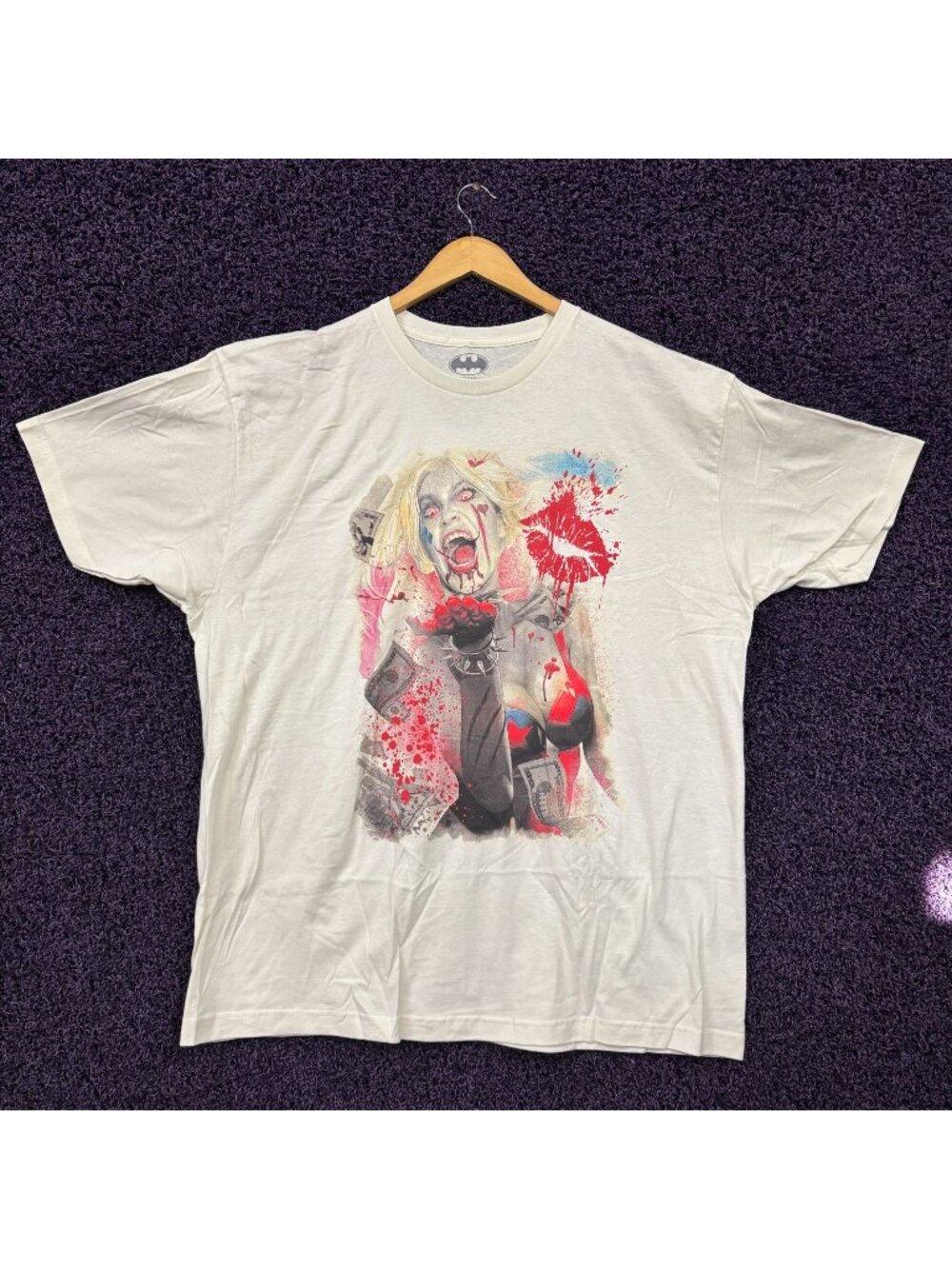 Zombie Harley Quinn Bloody Sugar Baby Batman DC T-Shirt XXL